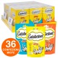 Catisfactions Kit Snack per Gatti 3 Gusti Salmone Formaggio Pollo -  36 Bustine