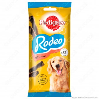 Pedigree Rodeo Snack Masticabile per Cani al Gusto Manzo - Bustina da 7 Stick