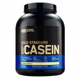 Optimum Nutrition Gold Standard 100% Casein Proteine Aminoacidi in Polvere Notte Crema alla Vaniglia - Barattolo da 1,82kg