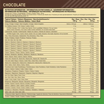 Optimum Nutrition Serious Mass Proteine Whey in Polvere per Sviluppo Muscolare al Cioccolato - Barattolo da 2,73Kg  