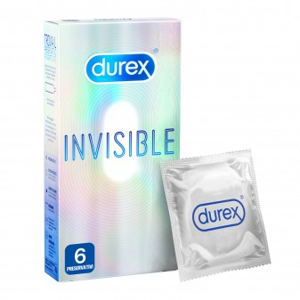 Preservativi Durex Invisible Ultra Sottile - Scatola 6 pezzi