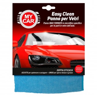 My Car Easy Clean Panno in Microfibra per Vetri Auto - Confezione da 1 Panno Maxi Formato