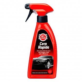 My Car Cera Rapida Spray con Siliconi Extra Protettivi - Flacone da 375 ml